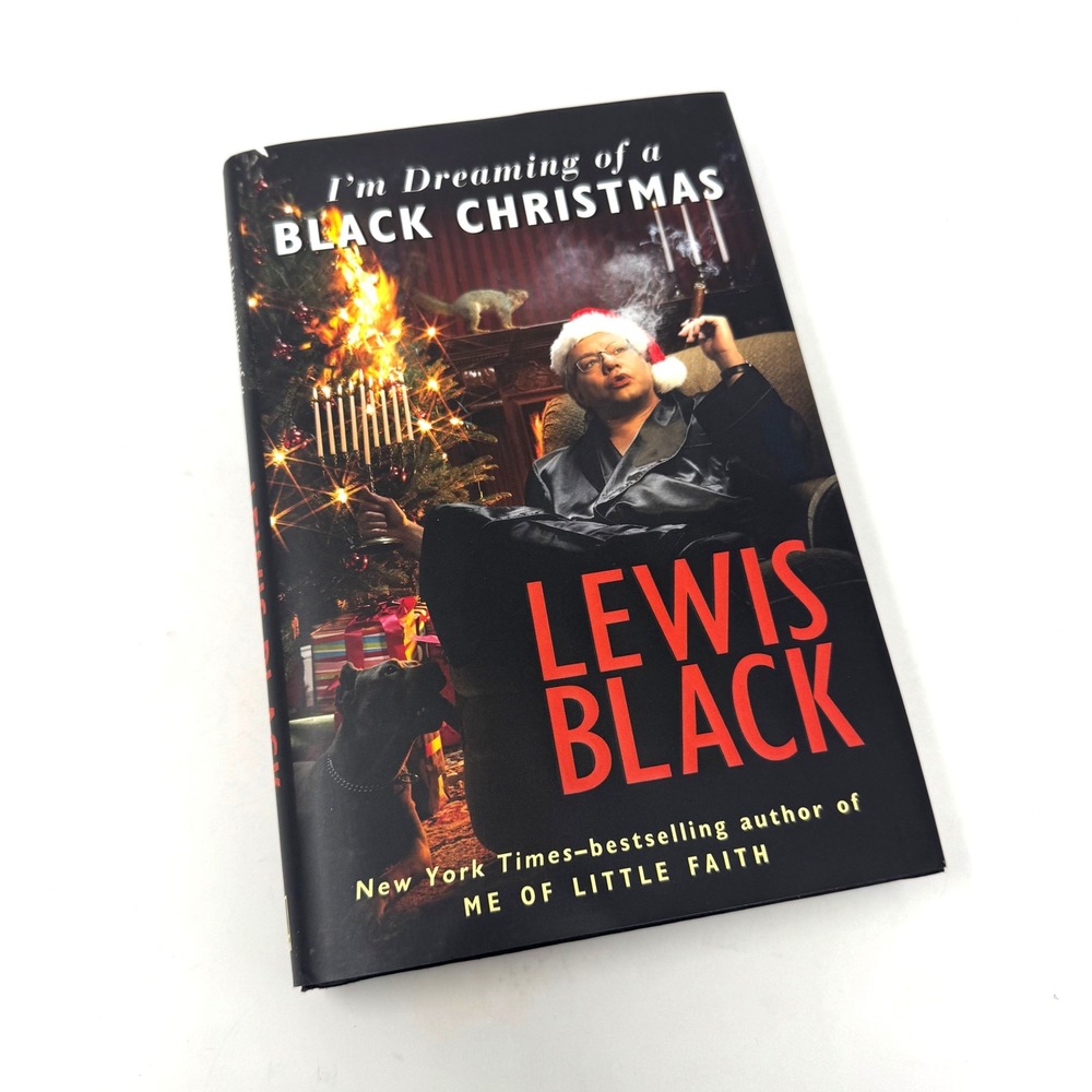 Lewis Black Hardcover Book Im Dreaming of a Black Christmas 1st Ed Comedy Satire